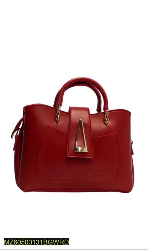 Women's Leather Plain Handbag